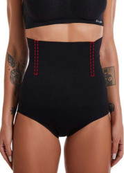Modlily Black Shapewear Stretchy High Waisted Panties - 2XL