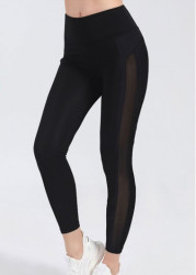 Modlily Black Skinny Elastic Waist High Waisted Leggings - S