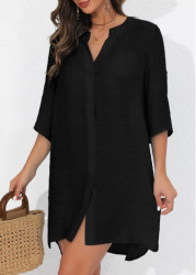 Modlily Button Black Cover Up - S