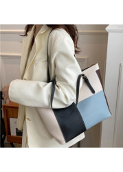 Modlily Dusty Blue Geometric Print Zip Shoulder Bag - One Size