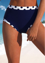 Modlily Plus Size High Waisted Navy Bikini Bottom - 3X