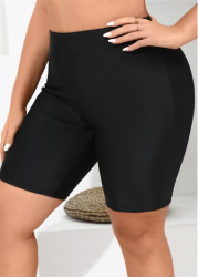 Modlily Plus Size High Waisted Swim Shorts - 1X