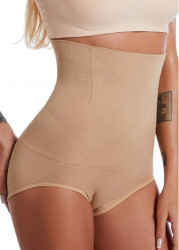 Modlily Skin Color High Waisted Shapewear Panties - S