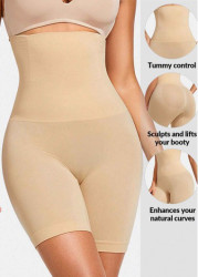 Modlily Skin Color Tummy Control High Waisted Panties - 2XL