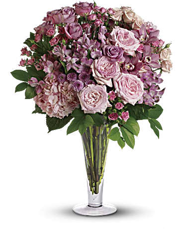 Multi-Colored | Mixed Bouquets | A La Mode Bouquet With Long Stemmed Roses | Same Day Flower Delivery by Teleflora