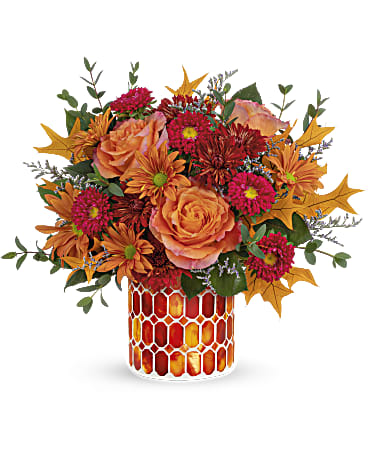 Multi-Colored | Mixed Bouquets | Autumn Aglow Bouquet | Same Day Flower Delivery by Teleflora