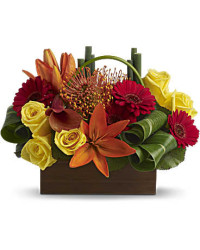 Multi-Colored | Mixed Bouquets | Bamboo Getaway Bouquet | Same Day Flower Delivery by Teleflora