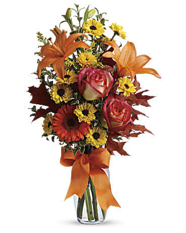 Multi-Colored | Mixed Bouquets | Burst Of Autumn | Same Day Flower Delivery by Teleflora
