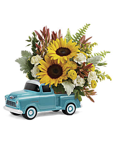 Multi-Colored | Mixed Bouquets | Chevy Pickup Bouquet | Same Day Flower Delivery by Teleflora