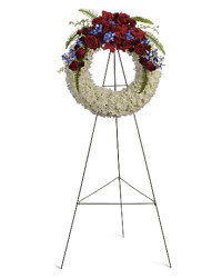 Multi-Colored | Mixed Bouquets | Reflections Of Glory Wreath | Same Day Flower Delivery by Teleflora