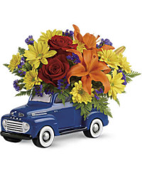 Multi-Colored | Mixed Bouquets | Vintage Ford Pickup Bouquet | Same Day Flower Delivery by Teleflora