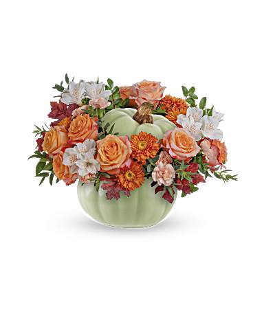Multi-Colored | Mixed Bouquets | Whimsy Pumpkin Bouquet | Same Day Flower Delivery by Teleflora