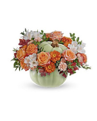 Multi-Colored | Mixed Bouquets | Whimsy Pumpkin Bouquet | Same Day Flower Delivery by Teleflora