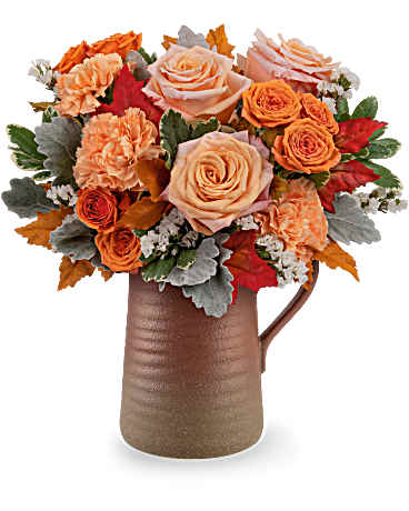 Multi-Colored | Roses | Cider & Clay Bouquet | Same Day Flower Delivery by Teleflora