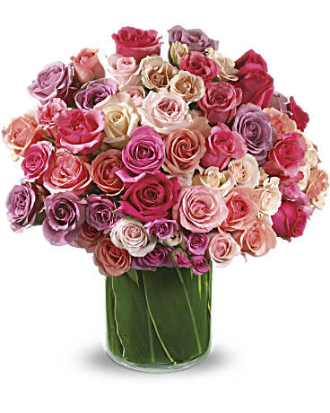 Multi-Colored | Roses | Rose Rapture Bouquet | Same Day Flower Delivery by Teleflora