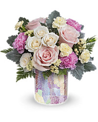 Multi-Colored | Roses | Rosy Quartz Bouquet | Same Day Flower Delivery by Teleflora