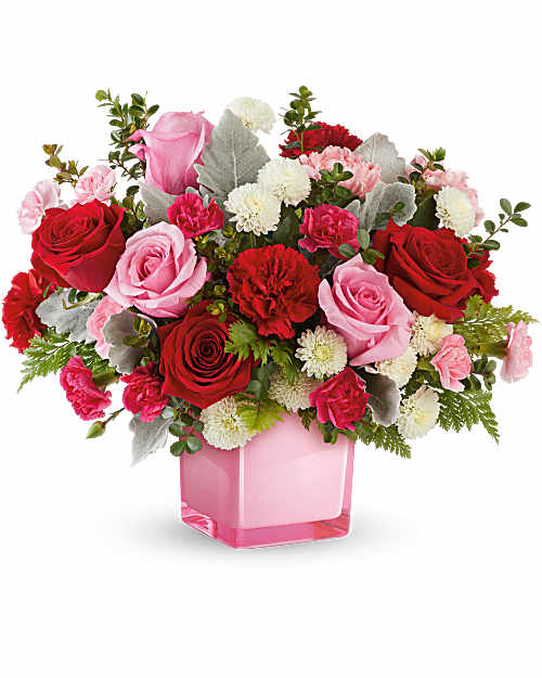 Multi-Colored | Carnations | Tranquil Love Bouquet | Same Day Flower Delivery by Teleflora