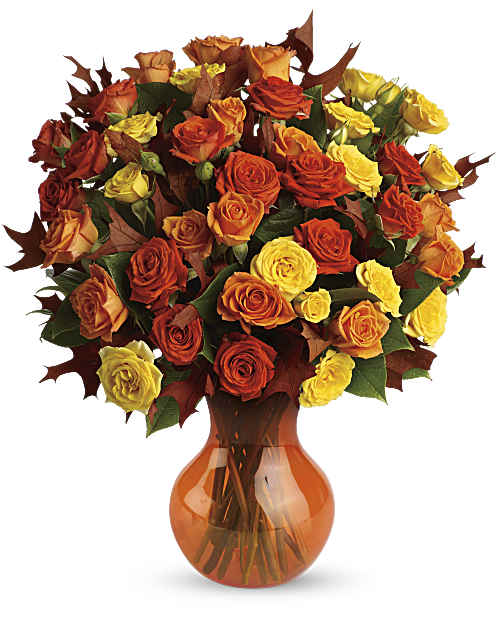 Multi-Colored | Fabulous Fall Roses | Same Day Flower Delivery by Teleflora