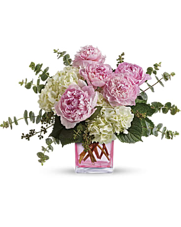 Multi-Colored | Hydrangeas | Pretty In Peony Bouquet | Same Day Flower Delivery by Teleflora