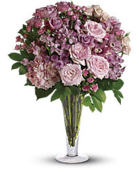 Multi-Colored | Mixed Bouquets | A La Mode Bouquet With Long Stemmed Roses | Same Day Flower Delivery by Teleflora