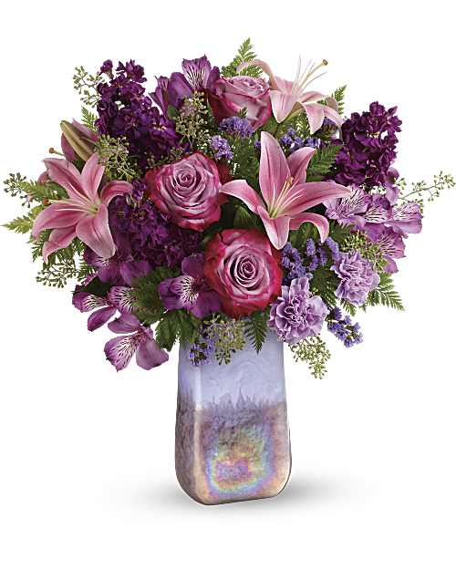 Multi-Colored | Mixed Bouquets | Amethyst Jewel Bouquet | Same Day Flower Delivery by Teleflora