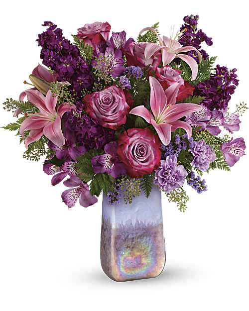 Multi-Colored | Mixed Bouquets | Amethyst Jewel Bouquet | Same Day Flower Delivery by Teleflora