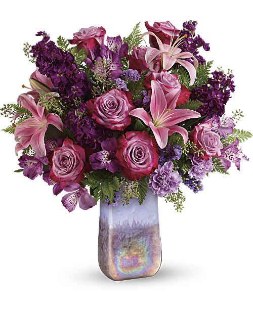Multi-Colored | Mixed Bouquets | Amethyst Jewel Bouquet | Same Day Flower Delivery by Teleflora