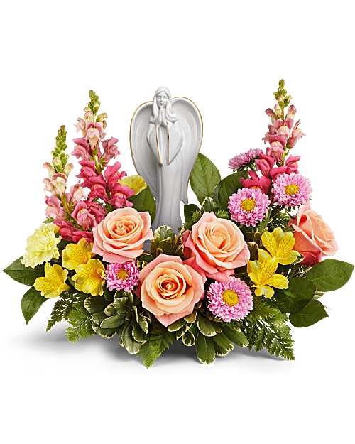 Multi-Colored | Mixed Bouquets | Angelic Bloom Bouquet | Same Day Flower Delivery by Teleflora