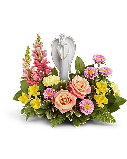 Multi-Colored | Mixed Bouquets | Angelic Bloom Bouquet | Same Day Flower Delivery by Teleflora
