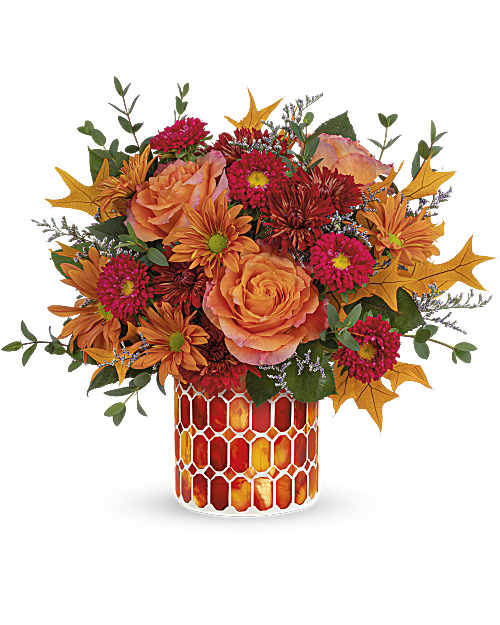 Multi-Colored | Mixed Bouquets | Autumn Aglow Bouquet | Same Day Flower Delivery by Teleflora