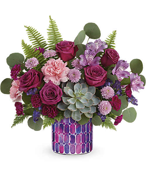 Multi-Colored | Mixed Bouquets | Bedazzling Beauty Bouquet | Same Day Flower Delivery by Teleflora