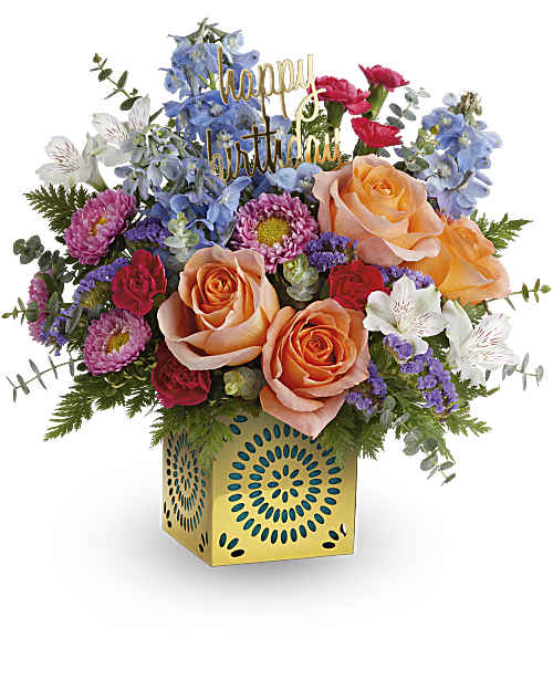 Multi-Colored | Mixed Bouquets | Best Wishes Bouquet | Same Day Flower Delivery by Teleflora