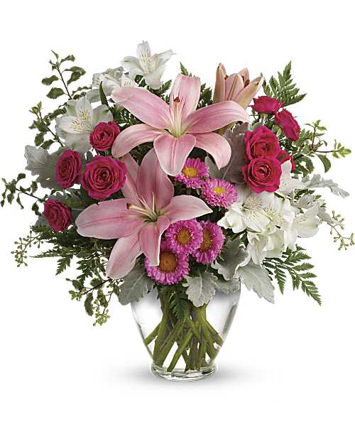 Multi-Colored | Mixed Bouquets | Blush Rush Bouquet | Same Day Flower Delivery by Teleflora
