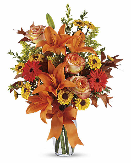 Multi-Colored | Mixed Bouquets | Burst Of Autumn | Same Day Flower Delivery by Teleflora