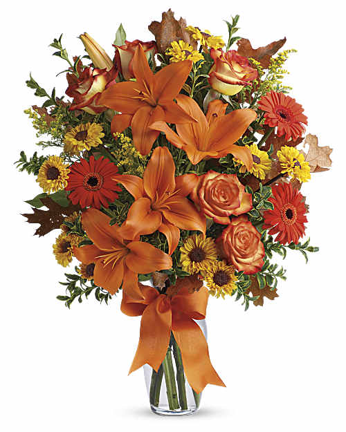 Multi-Colored | Mixed Bouquets | Burst Of Autumn | Same Day Flower Delivery by Teleflora