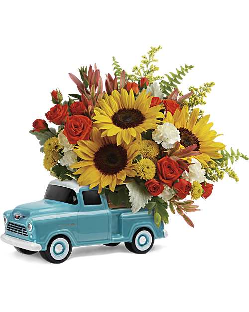Multi-Colored | Mixed Bouquets | Chevy Pickup Bouquet | Same Day Flower Delivery by Teleflora