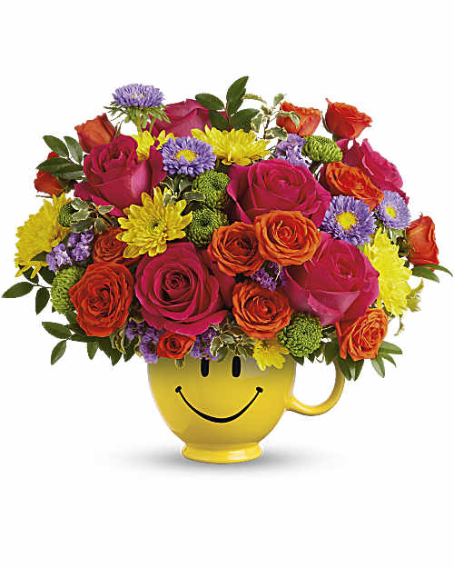 Multi-Colored | Mixed Bouquets | Choose Happy Bouquet | Same Day Flower Delivery by Teleflora