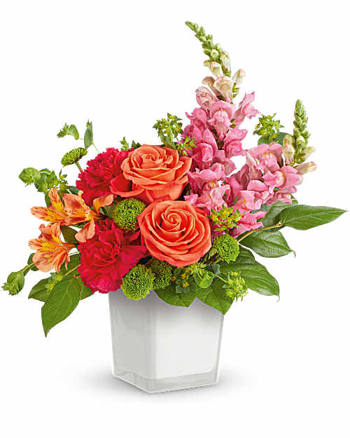 Multi-Colored | Mixed Bouquets | Citrus Sunset Bouquet | Same Day Flower Delivery by Teleflora