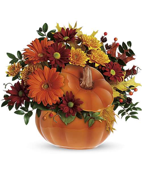 Multi-Colored | Mixed Bouquets | Country Pumpkin | Same Day Flower Delivery by Teleflora