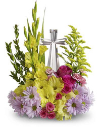 Multi-Colored | Mixed Bouquets | Crystal Cross Bouquet | Same Day Flower Delivery by Teleflora