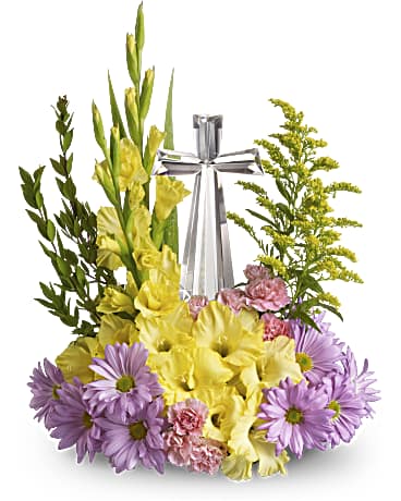 Multi-Colored | Mixed Bouquets | Crystal Cross Bouquet | Same Day Flower Delivery by Teleflora