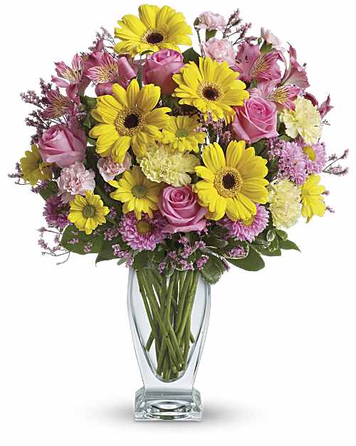 Multi-Colored | Mixed Bouquets | Dazzling Day Bouquet | Same Day Flower Delivery by Teleflora