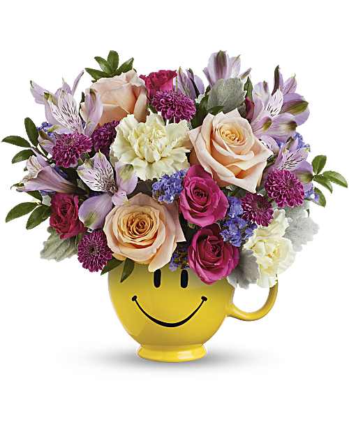 Multi-Colored | Mixed Bouquets | Embrace Happiness Bouquet | Same Day Flower Delivery by Teleflora