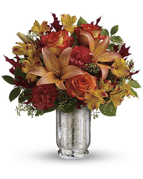 Multi-Colored | Mixed Bouquets | Fall Blush Bouquet | Same Day Flower Delivery by Teleflora