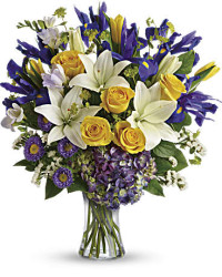 Multi-Colored | Mixed Bouquets | Floral Spring Iris Bouquet | Same Day Flower Delivery by Teleflora