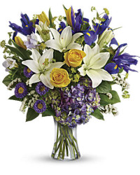 Multi-Colored | Mixed Bouquets | Floral Spring Iris Bouquet | Same Day Flower Delivery by Teleflora