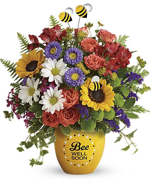 Multi-Colored | Mixed Bouquets | Garden Of Wellness Bouquet | Same Day Flower Delivery by Teleflora