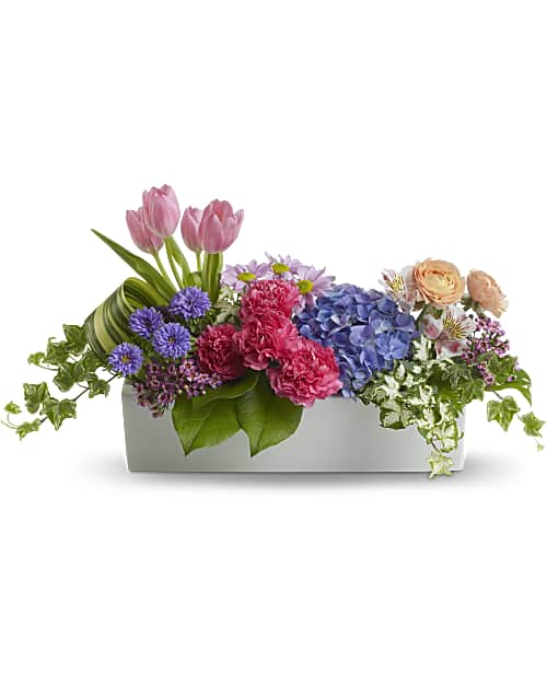 Multi-Colored | Mixed Bouquets | Garden Party Centerpiece | Same Day Flower Delivery by Teleflora