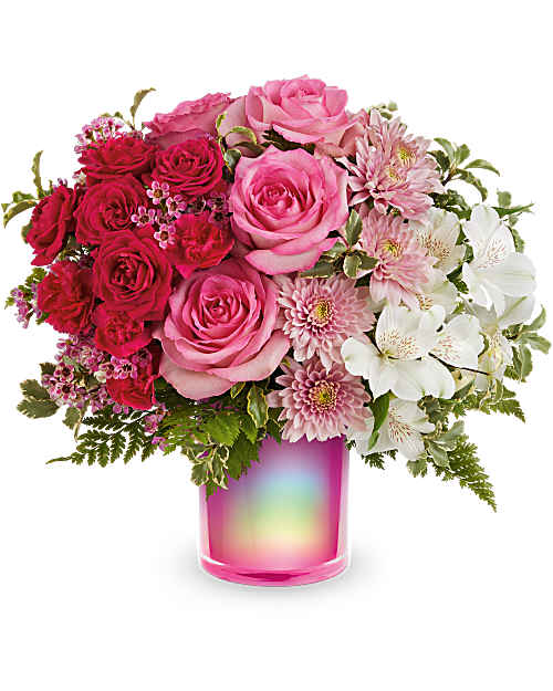 Multi-Colored | Mixed Bouquets | Gemstone Radiance Bouquet | Same Day Flower Delivery by Teleflora