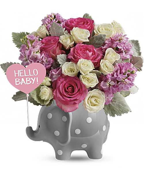 Multi-Colored | Mixed Bouquets | Hello Sweet Baby | Same Day Flower Delivery by Teleflora